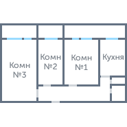 Окна в 3-ком. II-67 «Башня Вулыха» #1